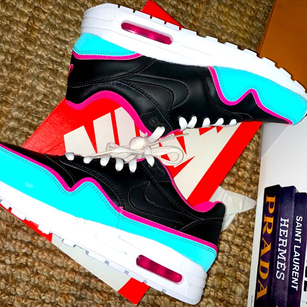 Nike Air Max 1 GS RETRO PINK & TURQUOISE shoes